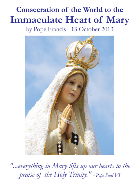 Consecration of the World to the Immaculate Heart of Mary (LARGE)